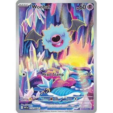 Woobat - 119/086 119 - SV White Flare Holofoil