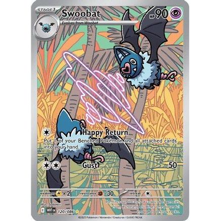Swoobat - 120/086 120 - SV White Flare Holofoil