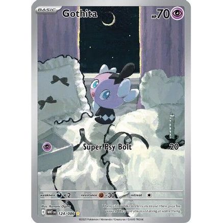 Gothita - 124/086 124 - SV White Flare Holofoil