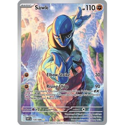 Sawk - 130/086 130 - SV White Flare Holofoil