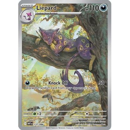 Liepard - 137/086 137 - SV White Flare Holofoil