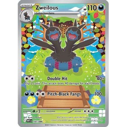 Zweilous - 147/086 147 - SV White Flare Holofoil