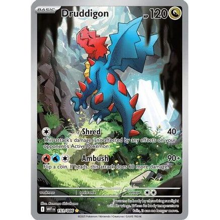 Druddigon - 151/086 151 - SV White Flare Holofoil