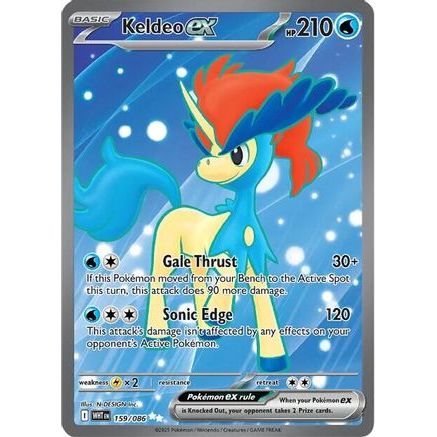 Keldeo ex - 159/086 159 - SV White Flare Holofoil