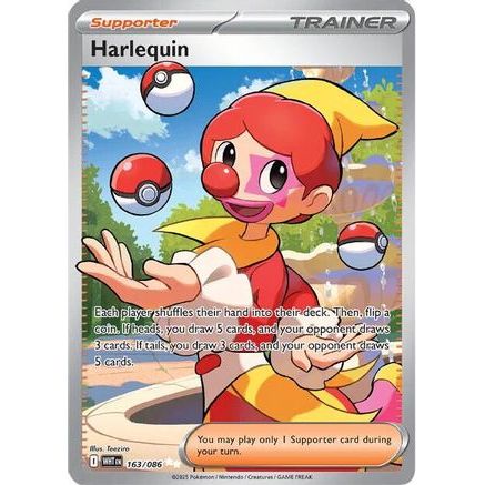 Harlequin - 163/086 163 - SV White Flare Holofoil
