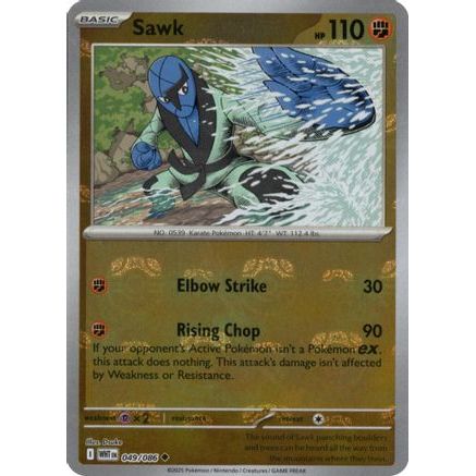 Sawk (Master Ball Pattern) 49 - SV White Flare Holofoil