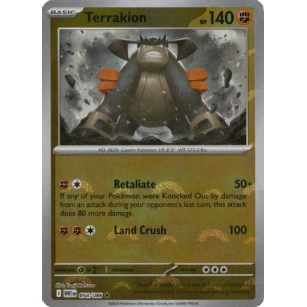 Terrakion (Poke Ball Pattern) 54 - SV White Flare Holofoil