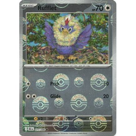 Rufflet (Poke Ball Pattern) 77 - SV Black Bolt Holofoil