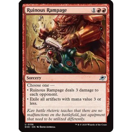 Ruinous Rampage (EOE-158) - Edge of Eternities Foil