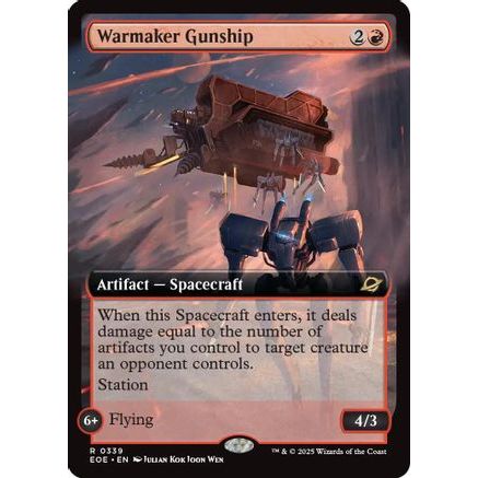 Warmaker Gunship (Extended Art) (EOE-339) - Edge of Eternities Foil
