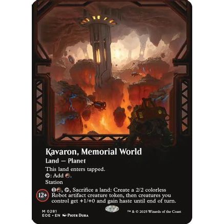 Kavaron, Memorial world (Borderless) (EOE-281) - Edge of Eternities Foil