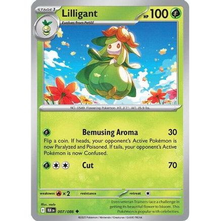 Lilligant 7 - SV Black Bolt Reverse Holofoil