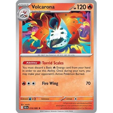 Volcarona 16 - SV Black Bolt Holofoil