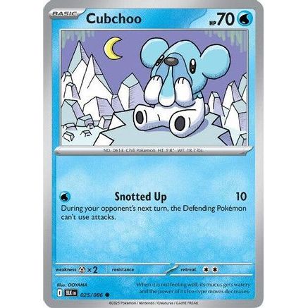 Cubchoo 25 - SV Black Bolt Reverse Holofoil