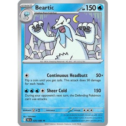 Beartic 26 - SV Black Bolt Holofoil