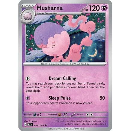 Musharna 36 - SV Black Bolt Reverse Holofoil