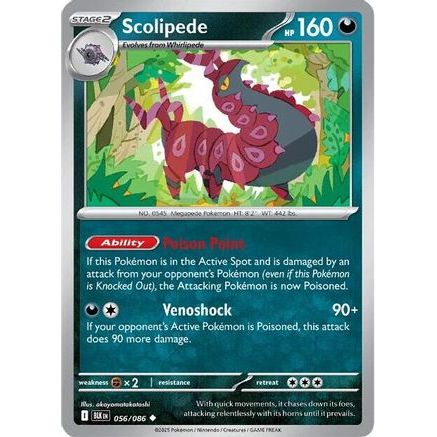 Scolipede 56 - SV Black Bolt Holofoil