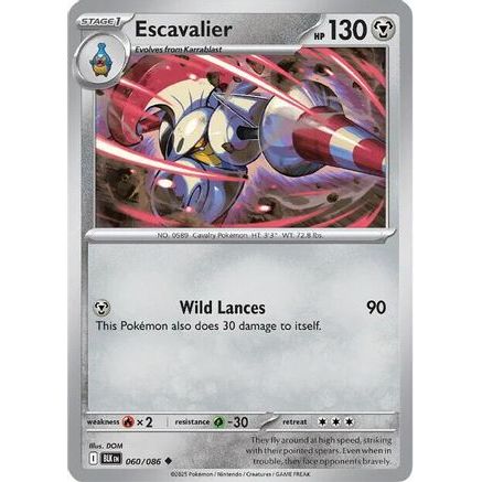 Escavalier 60 - SV Black Bolt Reverse Holofoil