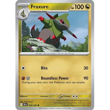 Fraxure 69 - SV Black Bolt Reverse Holofoil