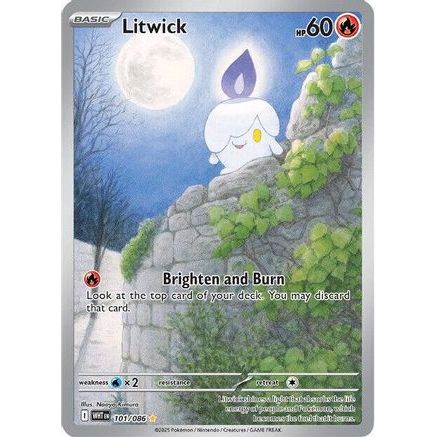 Litwick - 101/086 101 - SV White Flare Holofoil