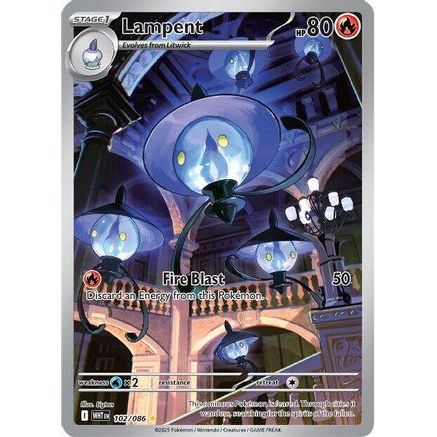 Lampent - 102/086 102 - SV White Flare Holofoil