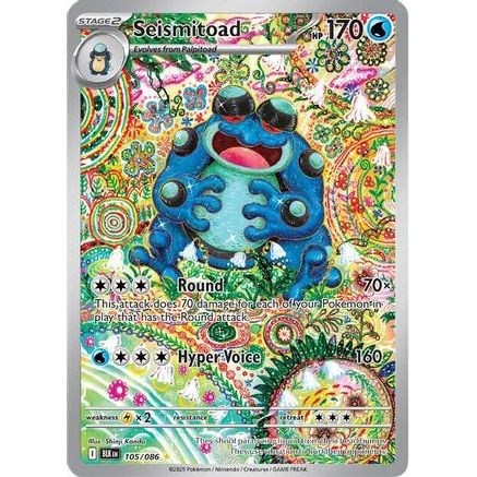 Seismitoad - 105/086 105 - SV Black Bolt Holofoil