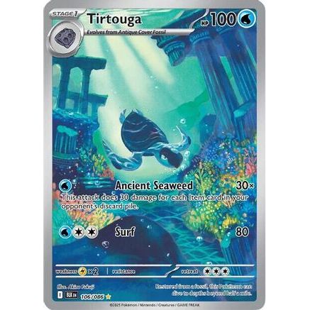 Tirtouga - 106/086 106 - SV Black Bolt Holofoil