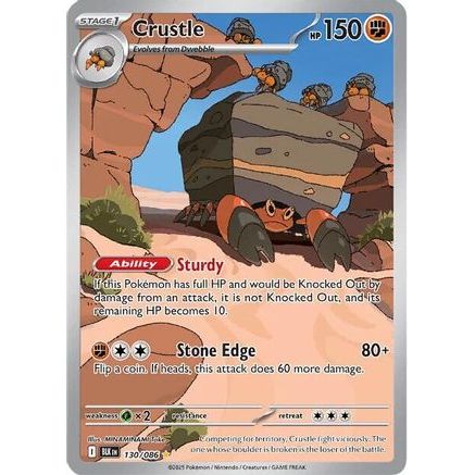 Crustle - 130/086 130 - SV Black Bolt Holofoil
