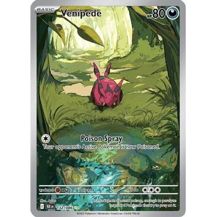 Venipede - 132/086 132 - SV Black Bolt Holofoil