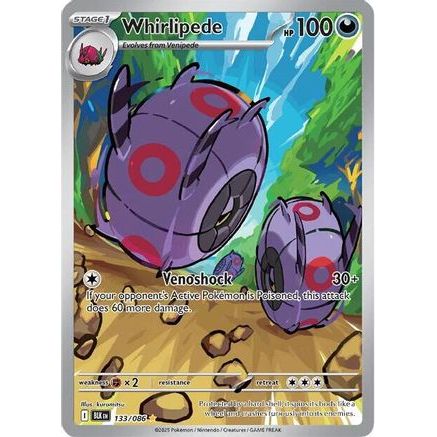 Whirlipede - 133/086 133 - SV Black Bolt Holofoil
