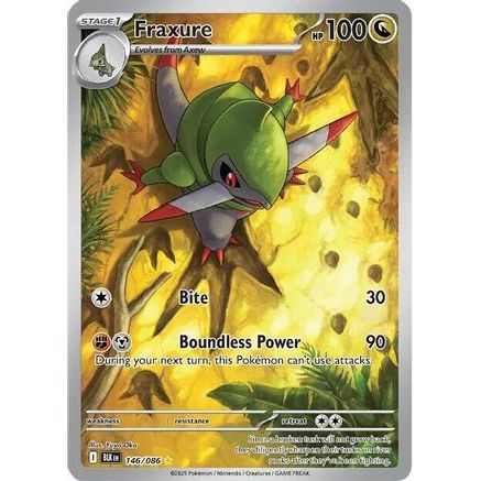 Fraxure - 146/086 146 - SV Black Bolt Holofoil