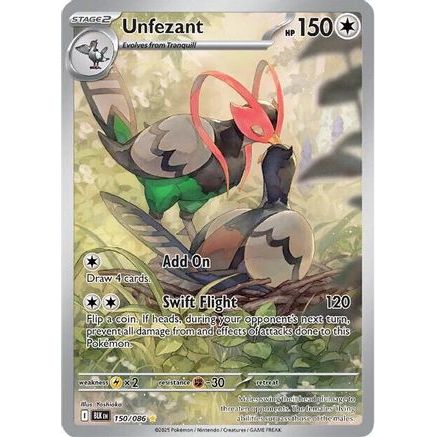 Unfezant - 150/086 150 - SV Black Bolt Holofoil