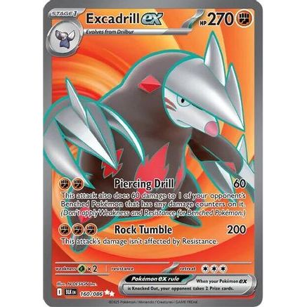 Excadrill ex - 160/086 160 - SV Black Bolt Holofoil