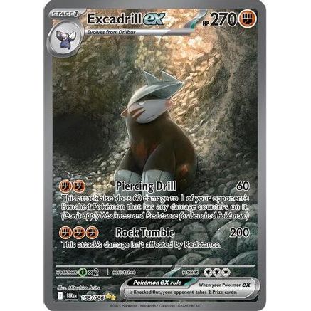 Excadrill ex - 168/086 168 - SV Black Bolt Holofoil
