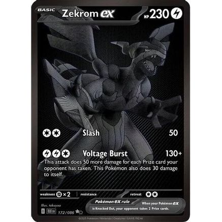 Zekrom ex - 172/086 172 - SV Black Bolt Holofoil