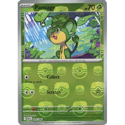 Pansage (Master Ball Pattern) 4 - SV Black Bolt Holofoil