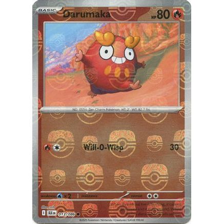 Darumaka (Master Ball Pattern) 13 - SV Black Bolt Holofoil
