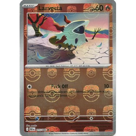 Larvesta (Master Ball Pattern) 15 - SV Black Bolt Holofoil