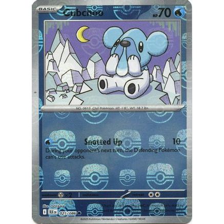 Cubchoo (Master Ball Pattern) 25 - SV Black Bolt Holofoil