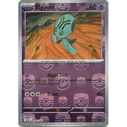 Elgyem (Master Ball Pattern) 40 - SV Black Bolt Holofoil