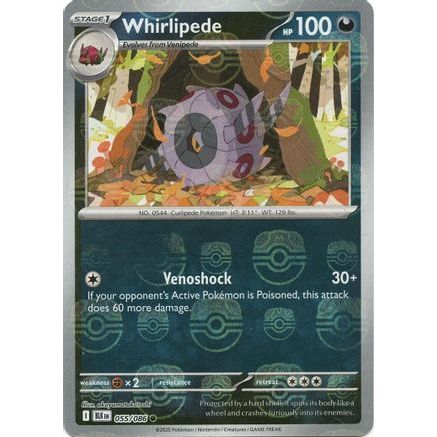 Whirlipede (Master Ball Pattern) 55 - SV Black Bolt Holofoil