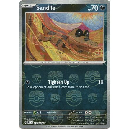 Sandile (Master Ball Pattern) 57 - SV Black Bolt Holofoil