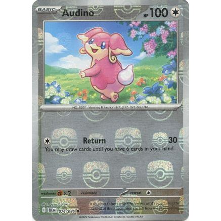 Audino (Master Ball Pattern) 74 - SV Black Bolt Holofoil