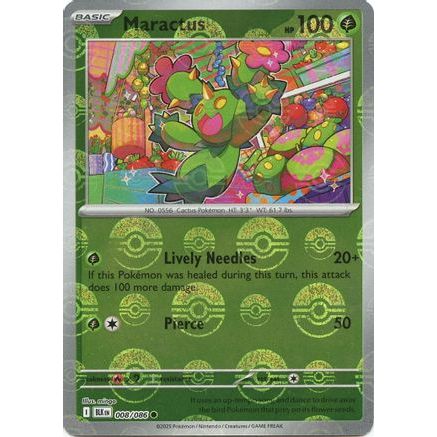 Maractus (Poke Ball Pattern) 8 - SV Black Bolt Holofoil