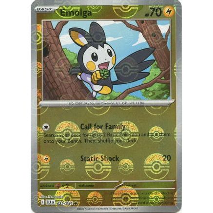 Emolga (Poke Ball Pattern) 29 - SV Black Bolt Holofoil