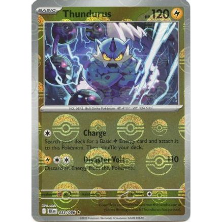 Thundurus (Poke Ball Pattern) 33 - SV Black Bolt Holofoil