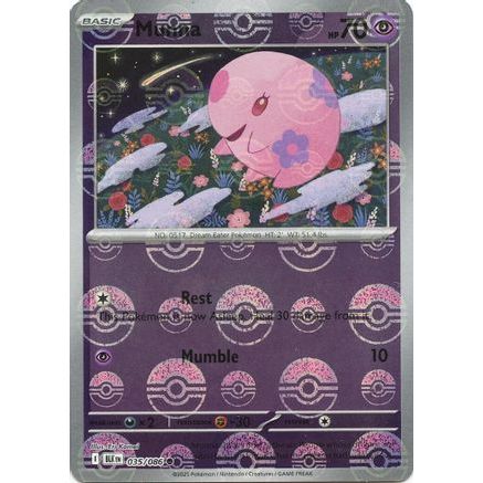 Munna (Poke Ball Pattern) 35 - SV Black Bolt Holofoil