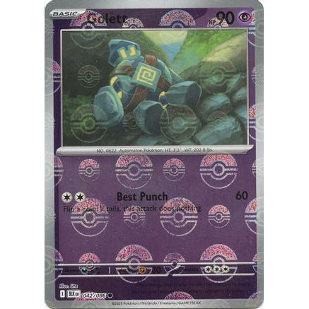 Golett (Poke Ball Pattern) 42 - SV Black Bolt Holofoil