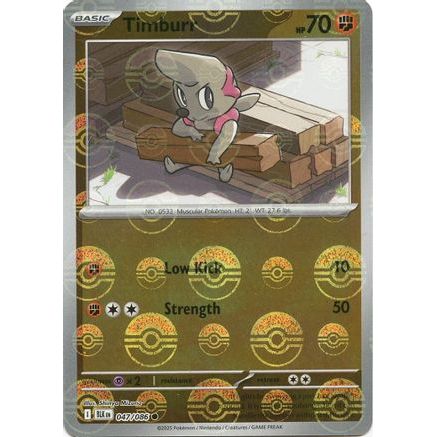 Timburr (Poke Ball Pattern) 47 - SV Black Bolt Holofoil