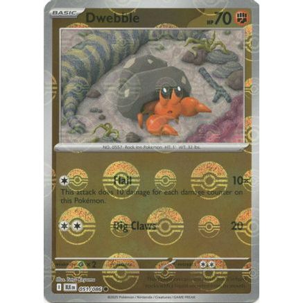 Dwebble (Poke Ball Pattern) 51 - SV Black Bolt Holofoil